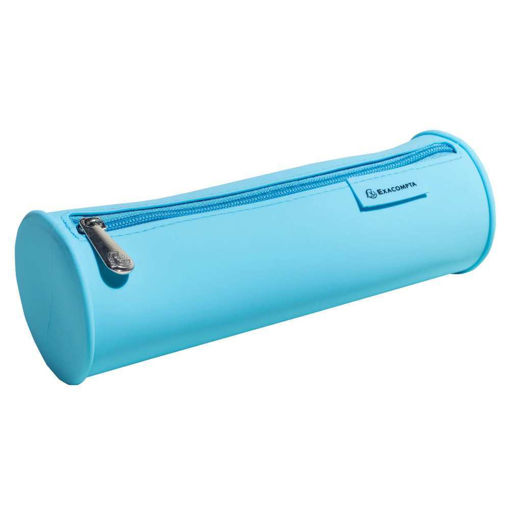 Picture of EXACOMPTA POPNCO ROUND PENCIL CASE LIGHT BLUE